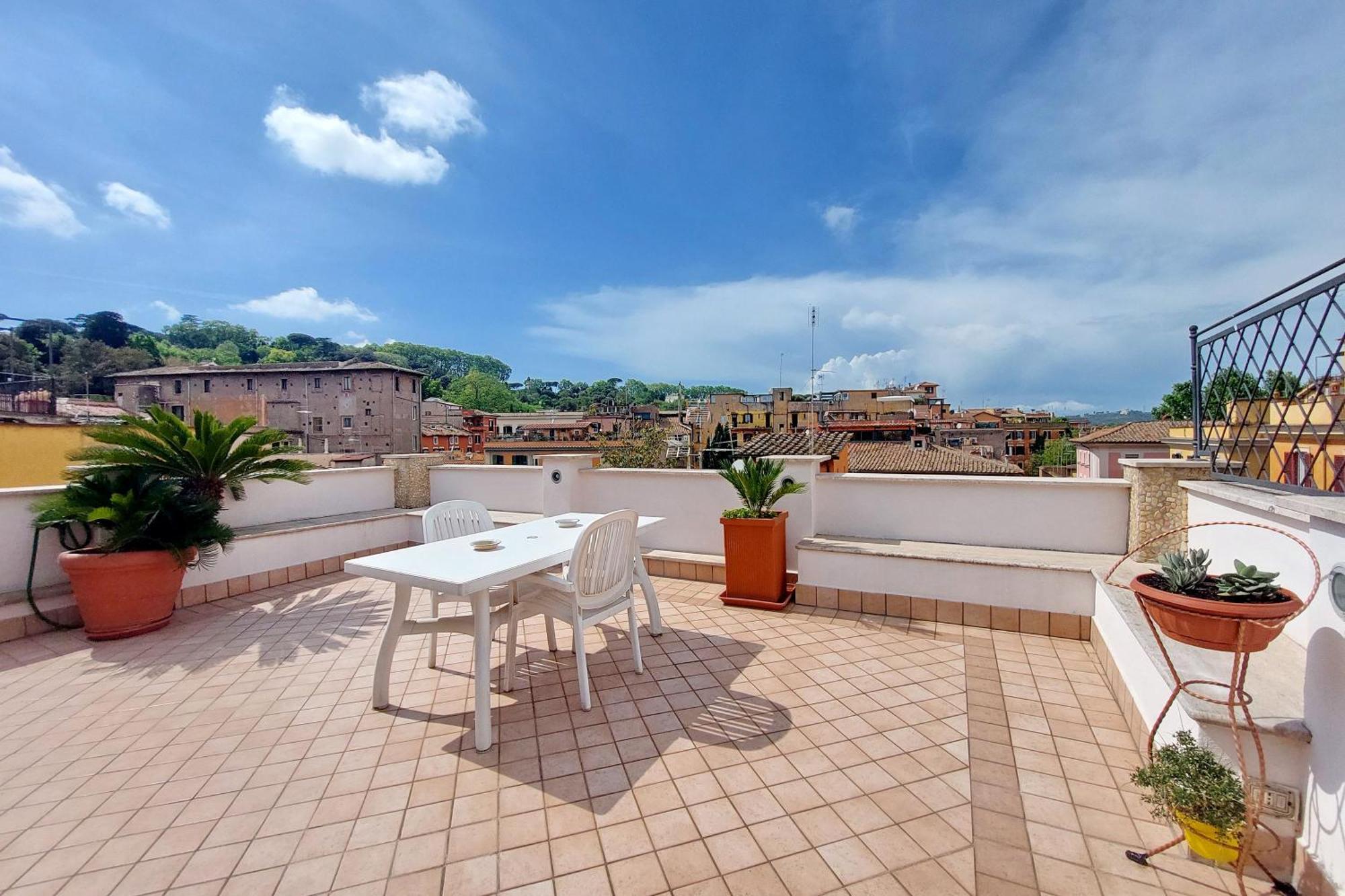 Rum i privatbostad Magic Trastevere On Roof Terrace *