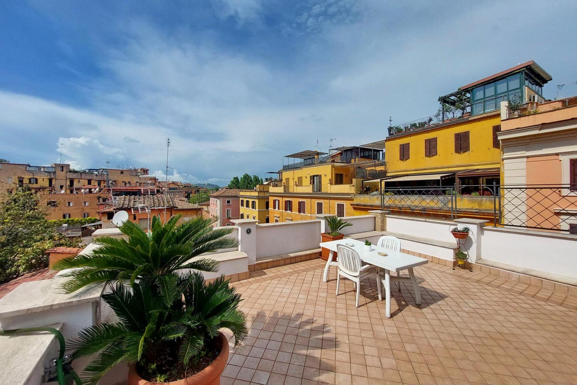 Magic Trastevere On Roof Terrace Privatunterkunft Rom