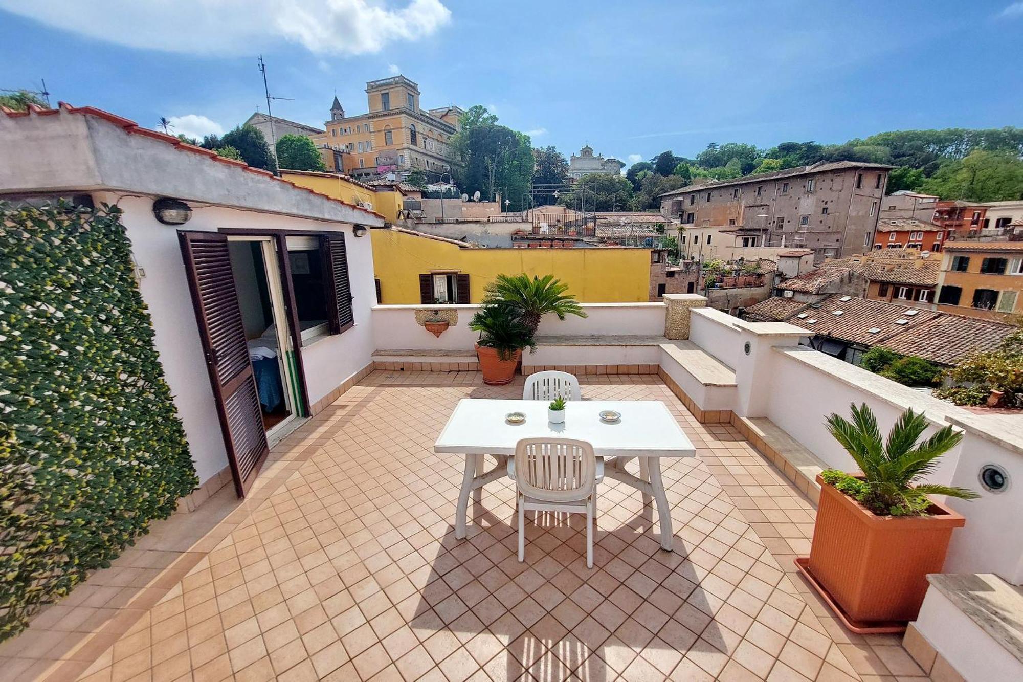 Magic Trastevere On Roof Terrace Rum i privatbostad