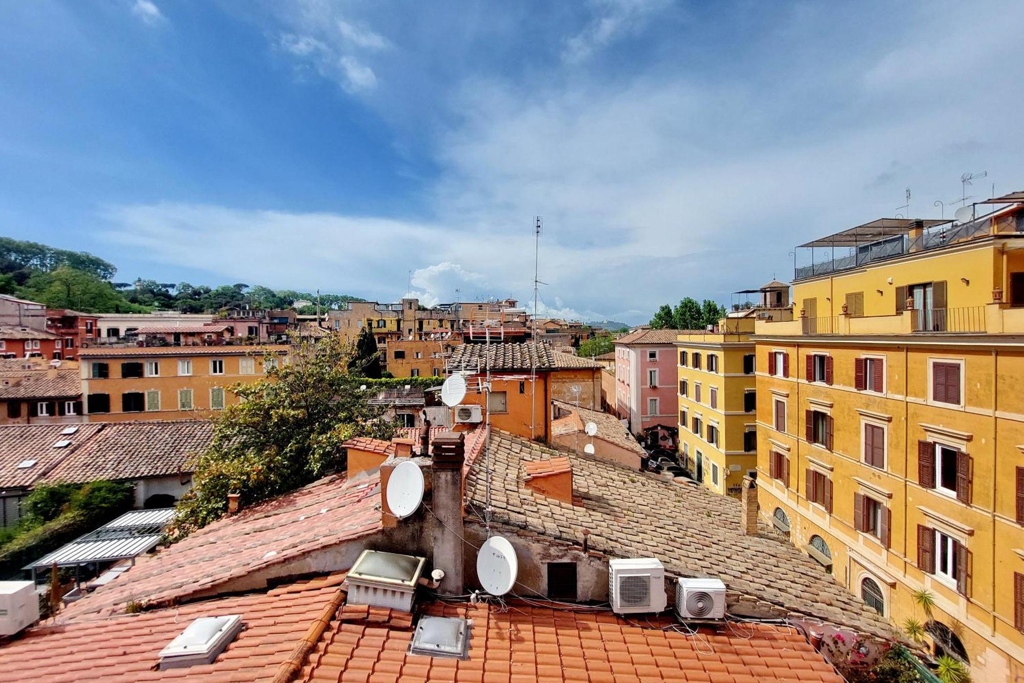 Privatunterkunft Magic Trastevere On Roof Terrace *