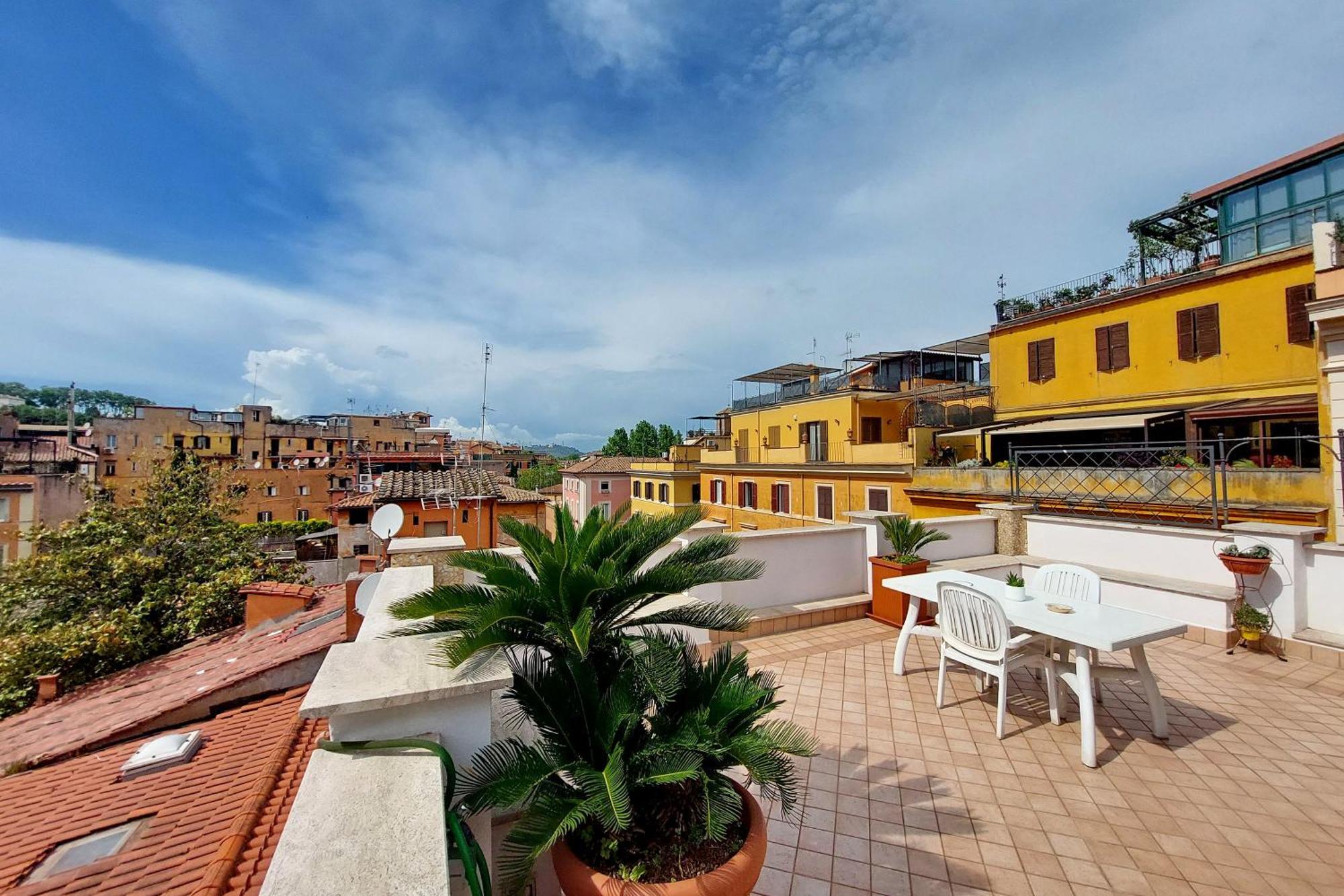 Magic Trastevere On Roof Terrace Privatunterkunft Rom