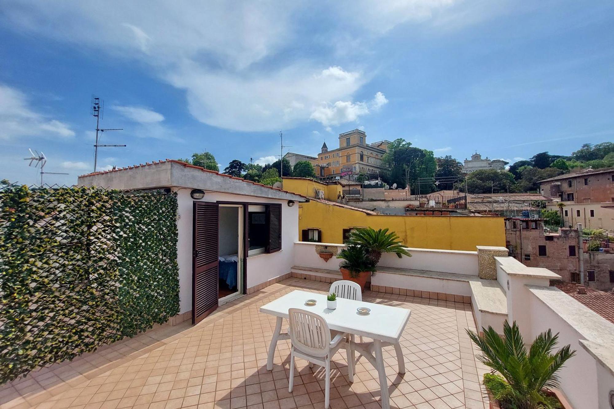 Magic Trastevere On Roof Terrace Privatunterkunft Rom