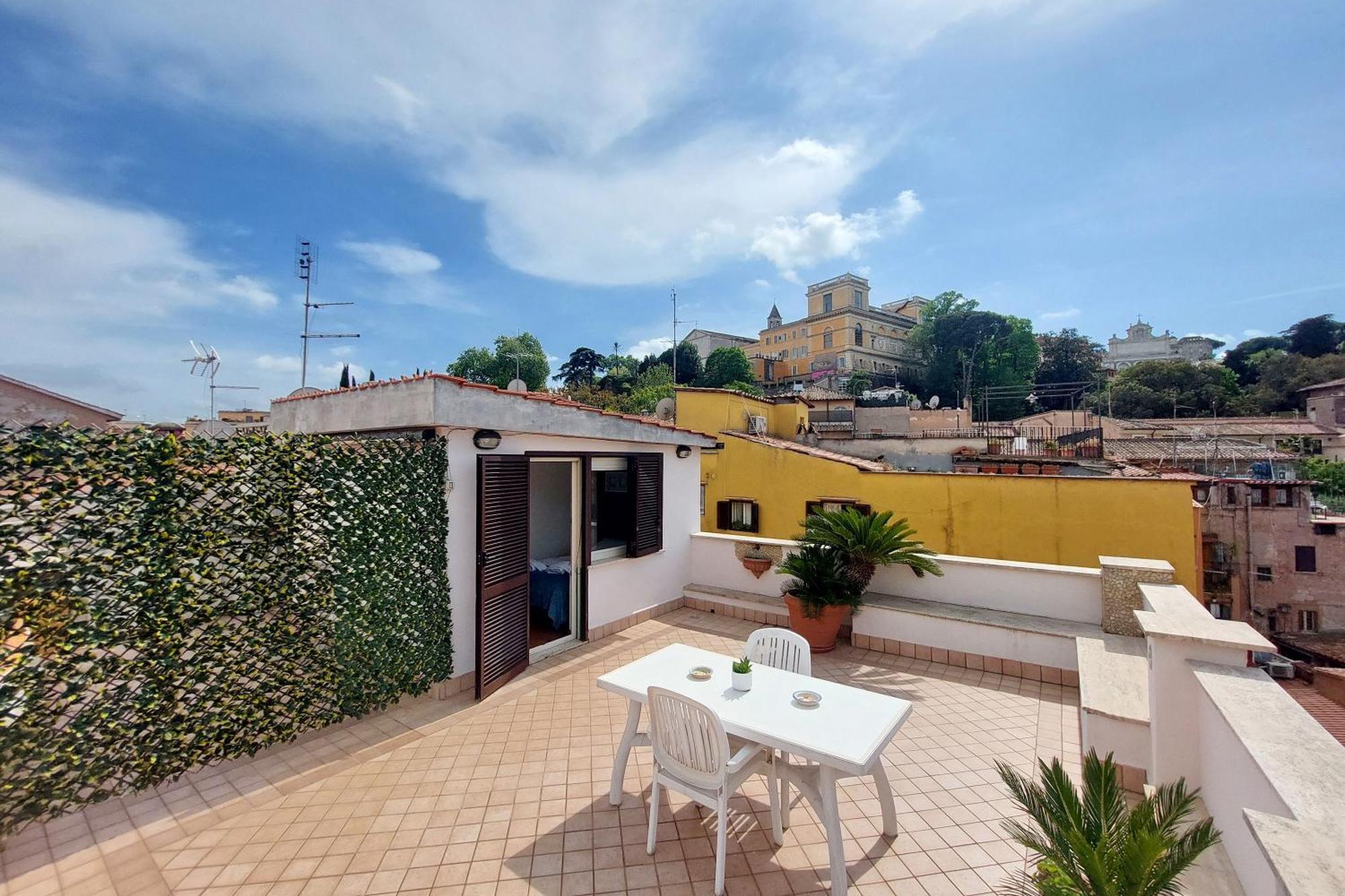 Magic Trastevere On Roof Terrace Rum i privatbostad *