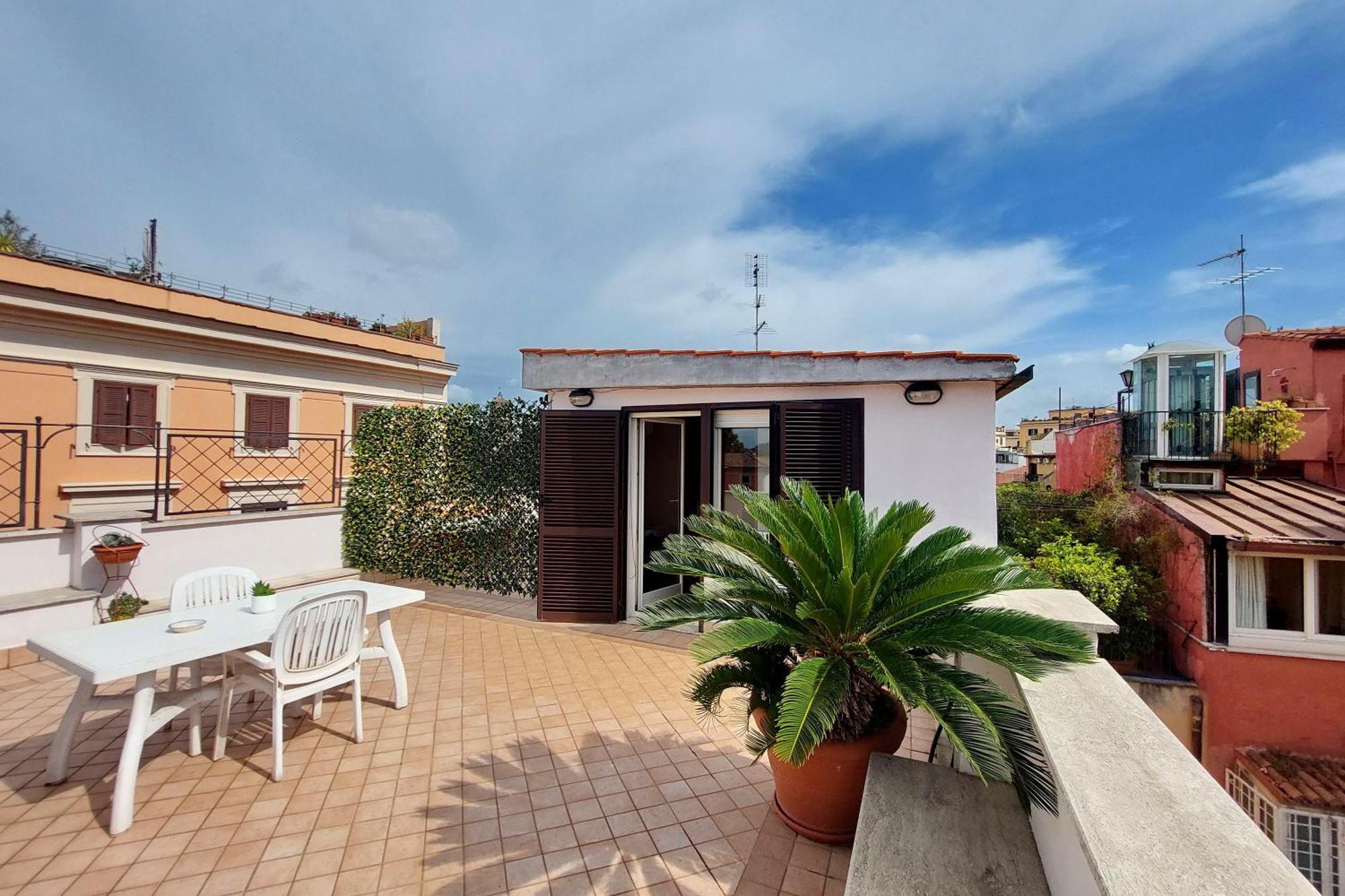 Magic Trastevere On Roof Terrace Rum i privatbostad