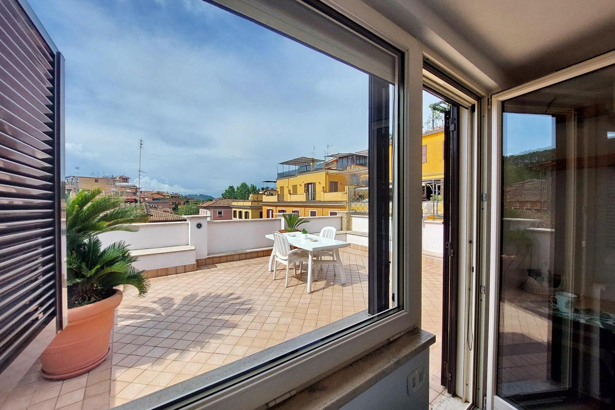 Privatunterkunft Magic Trastevere On Roof Terrace