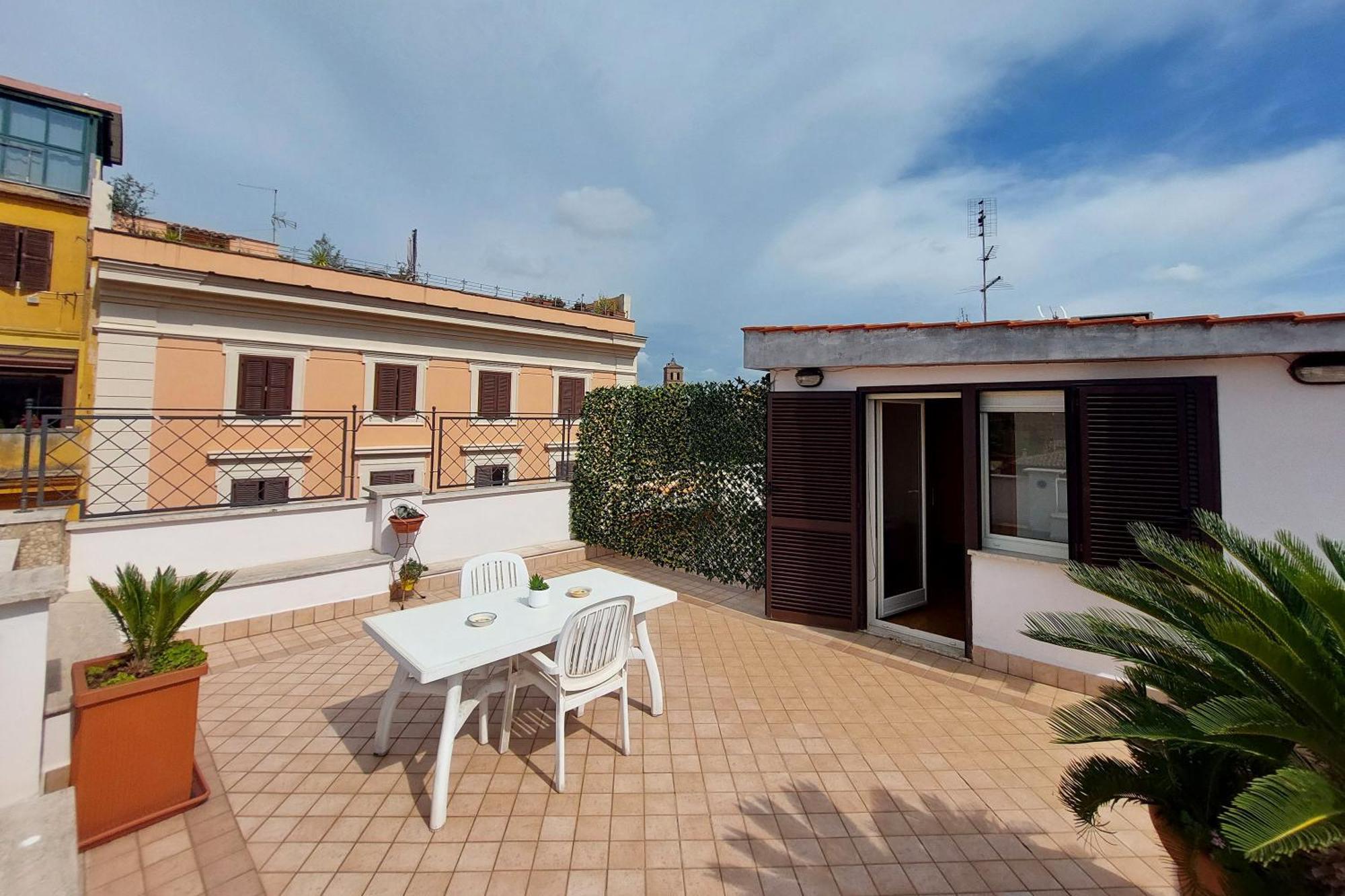 Privatunterkunft Magic Trastevere On Roof Terrace *