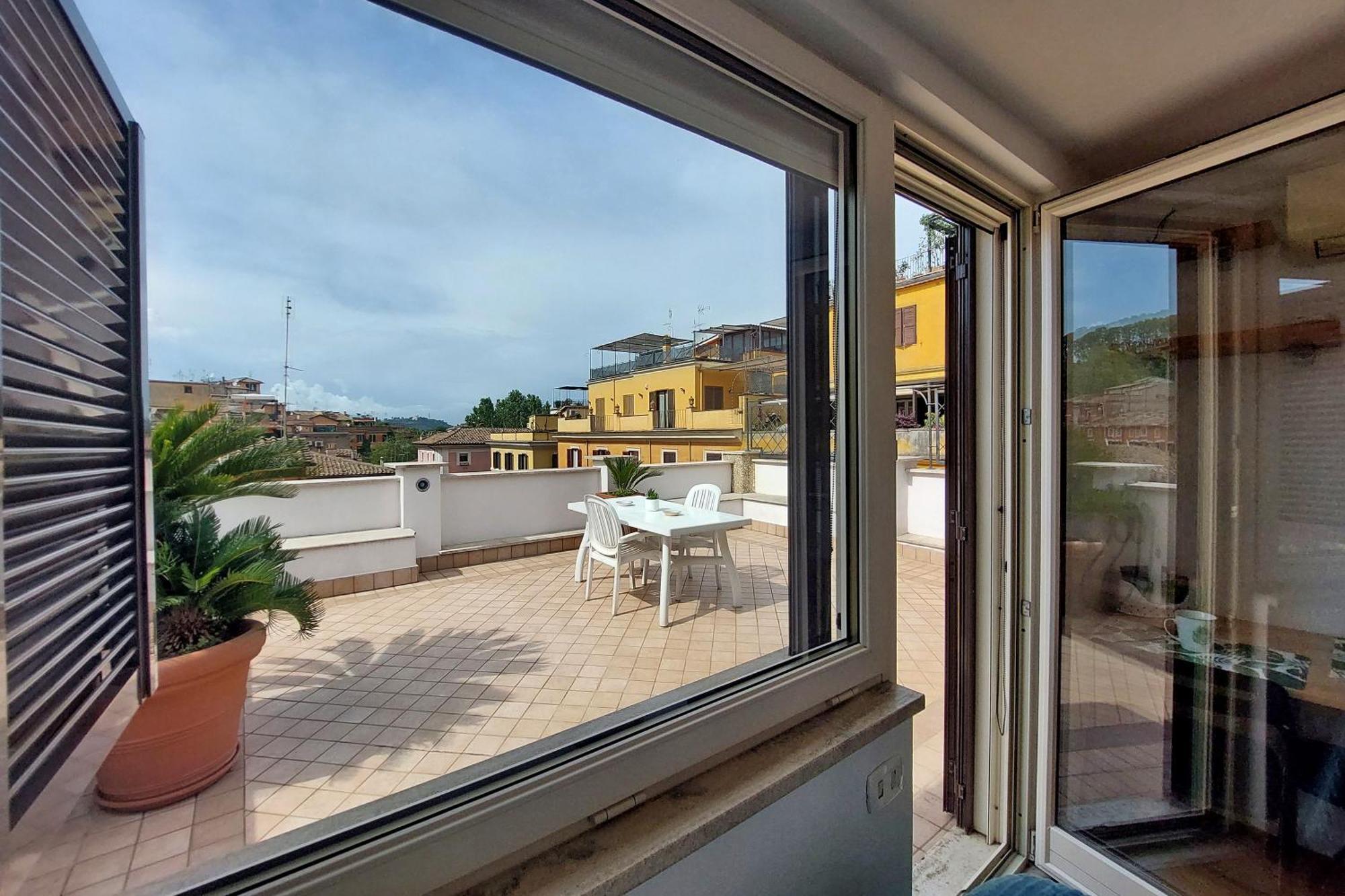 Privatunterkunft Magic Trastevere On Roof Terrace
