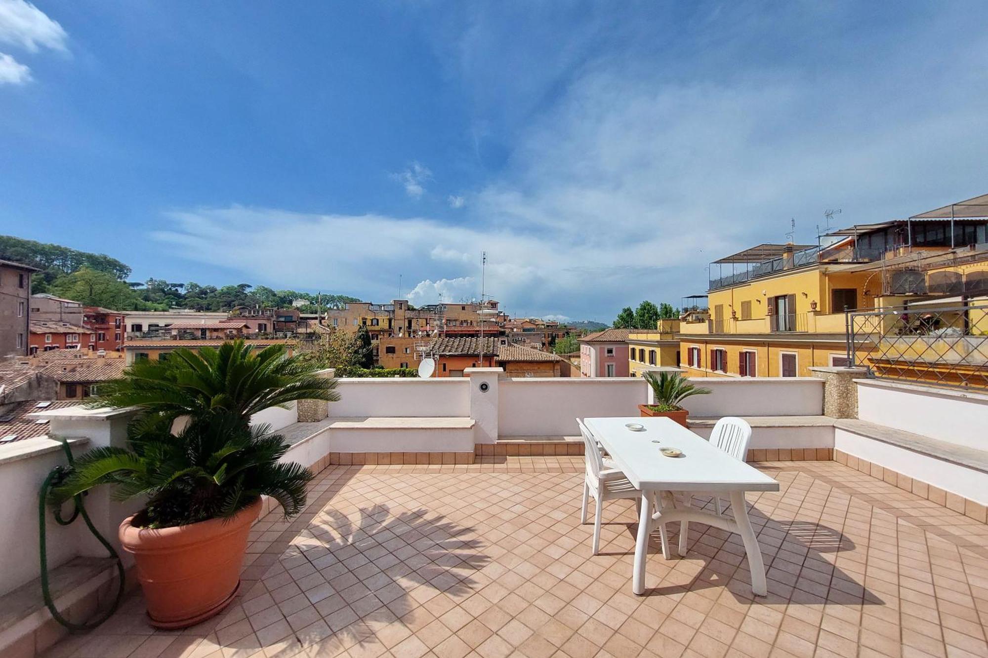Magic Trastevere On Roof Terrace Privatunterkunft Rom