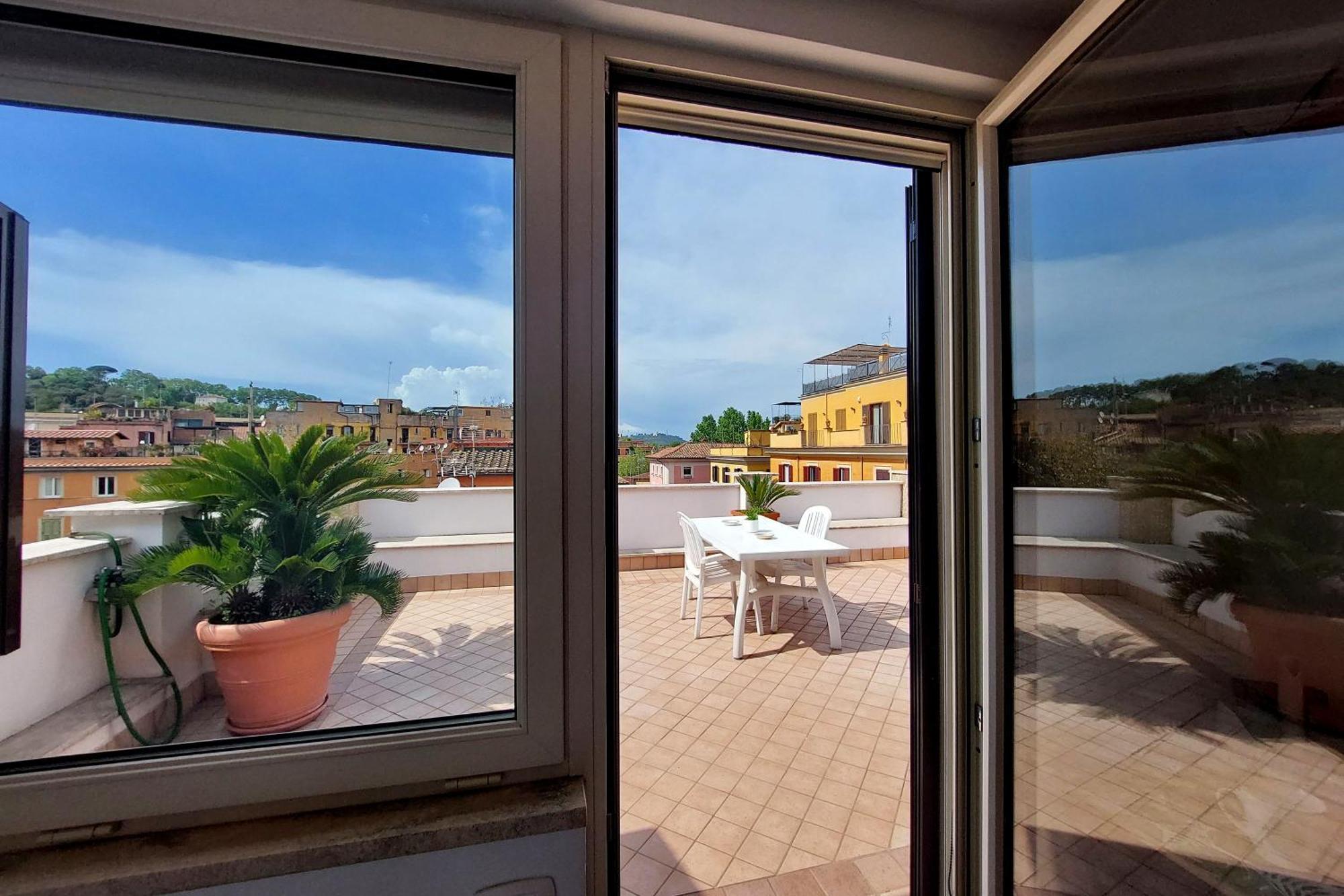 Privatunterkunft Magic Trastevere On Roof Terrace *