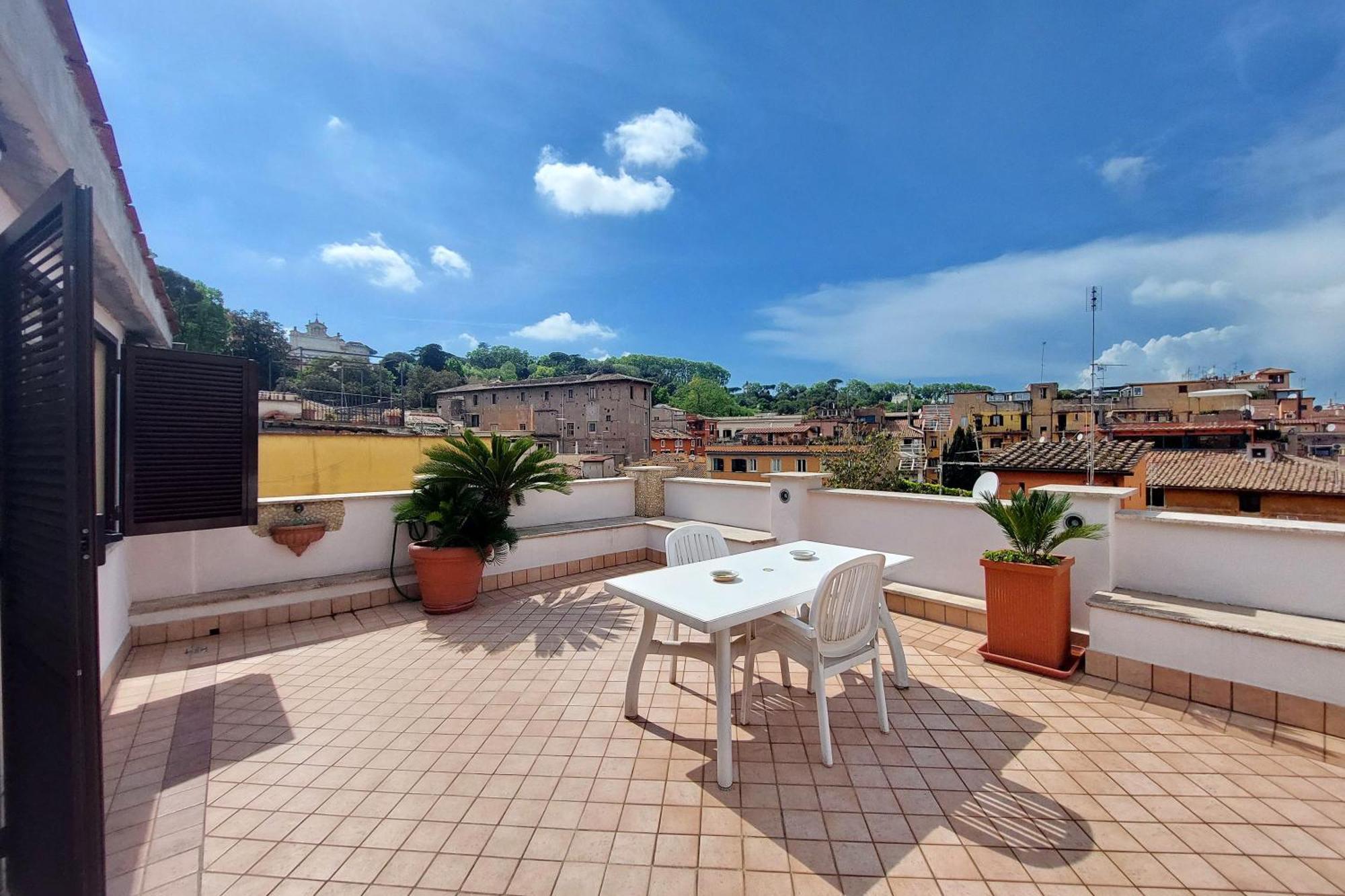 Magic Trastevere On Roof Terrace Privatunterkunft *