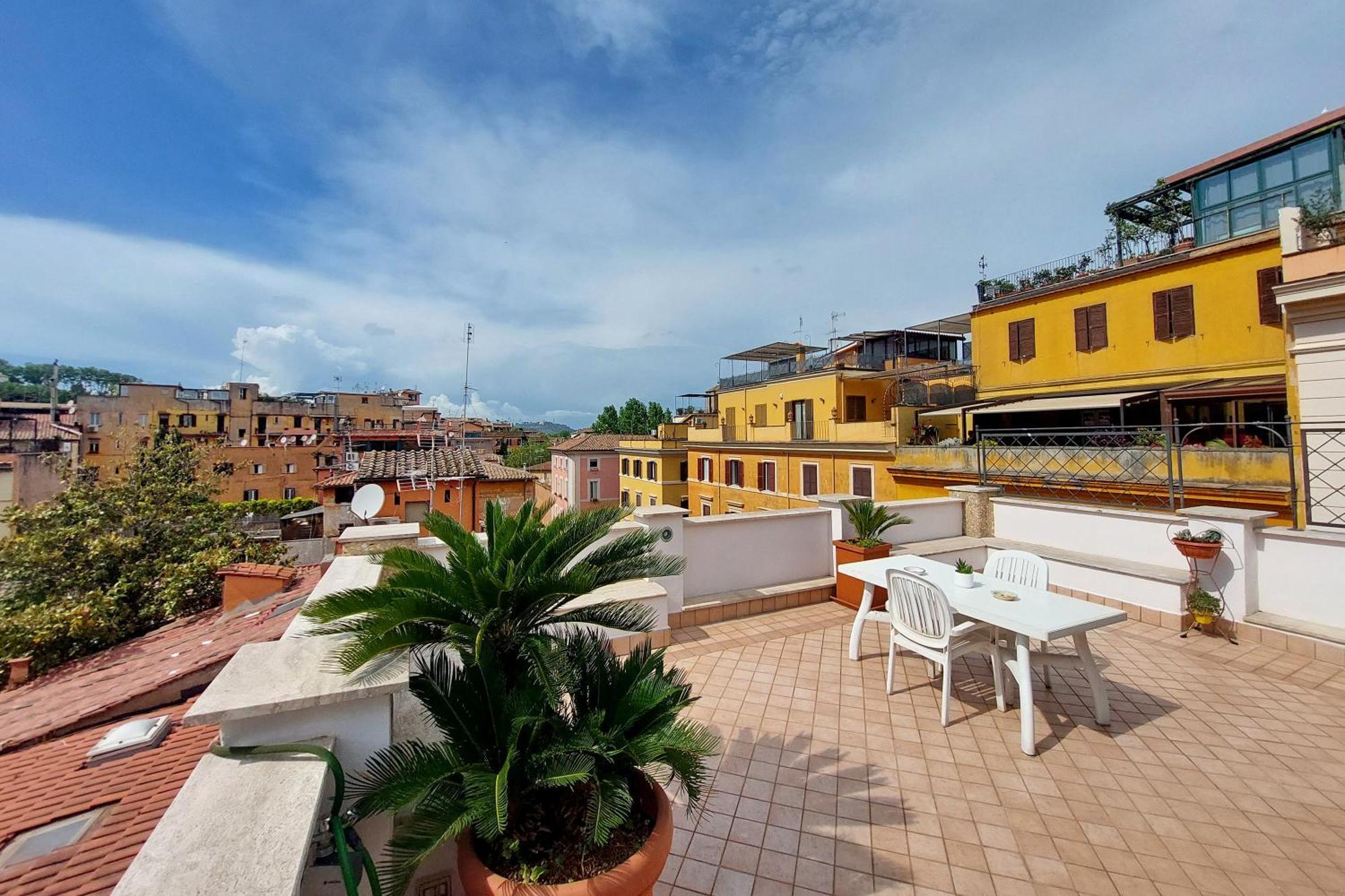 Magic Trastevere On Roof Terrace Privatunterkunft Rom