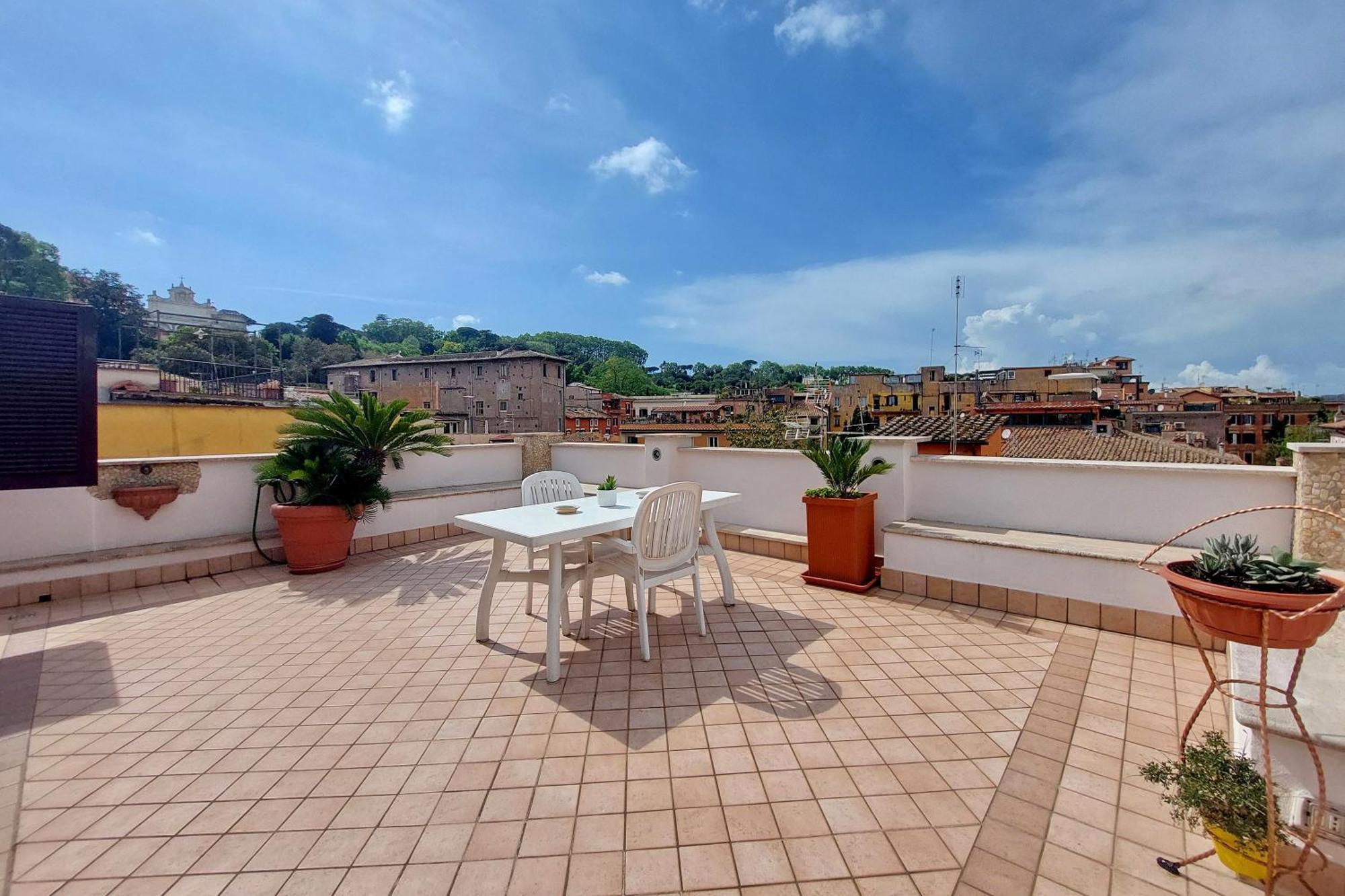 Magic Trastevere On Roof Terrace Rum i privatbostad Rom